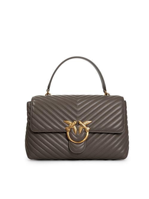 Borsa Big Lady Love Puff Chevron Grigio PINKO | 100042 A0GKK33Q